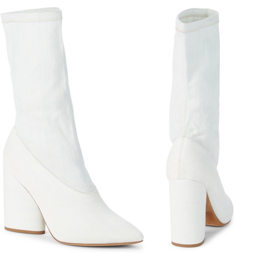 NWT YEEZY SEASON 4 - Never worn. White denim stretch ankle boot. Rare. Sold-out! - Picture 9 of 9